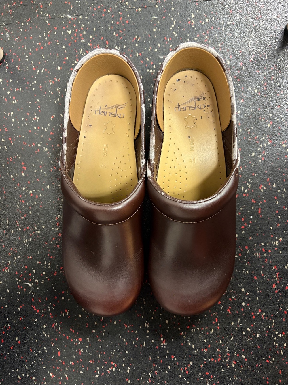 Dansko Women’s Chocolate Brown Slip-On Clogs size 41